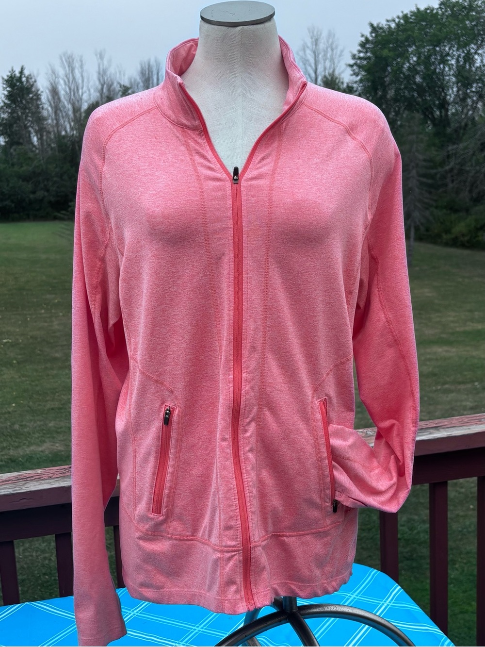 Women's Pink Full-Zip Utility Jacket